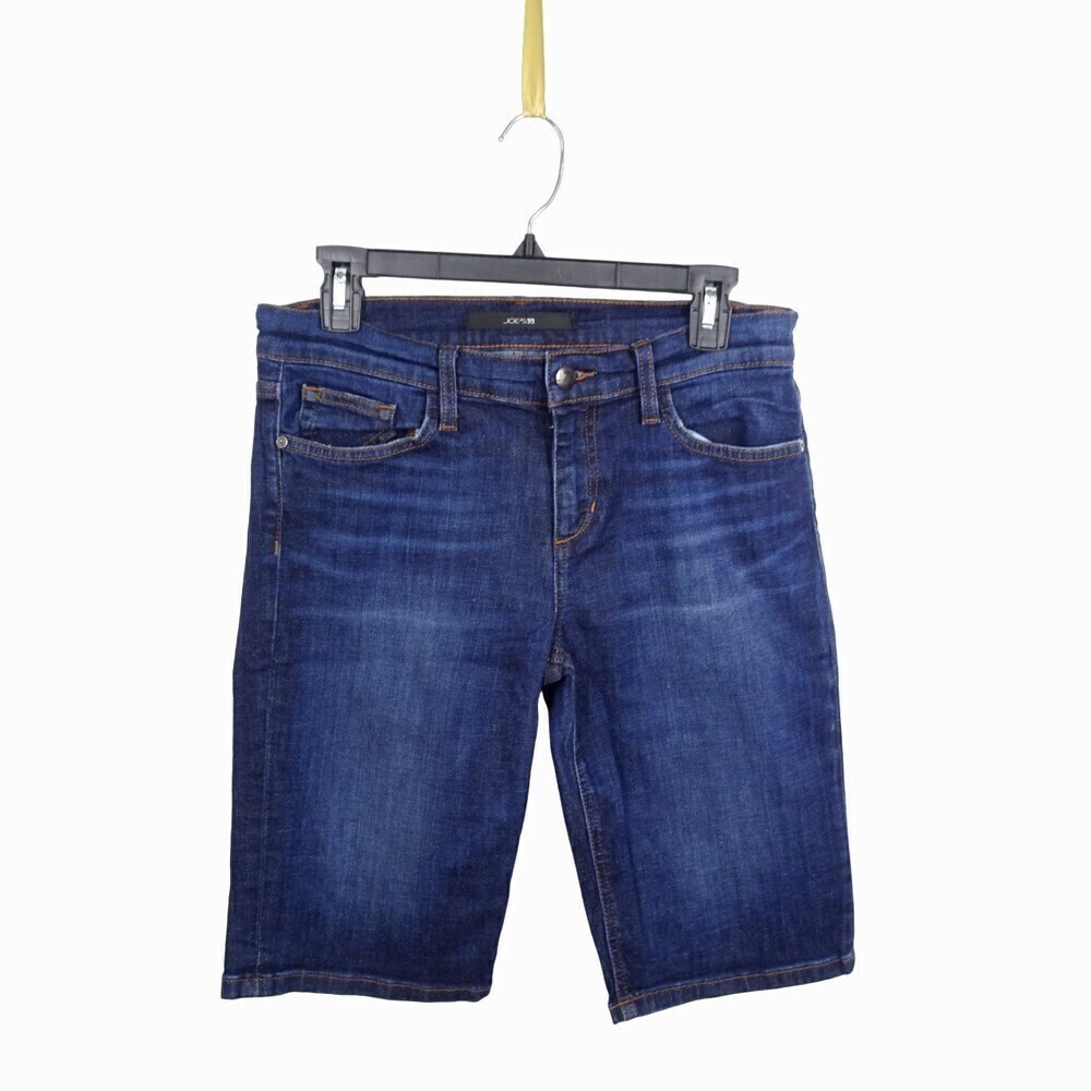 JOE's Jeans Denim Bermuda Shorts Stretch Designer Casual Dark Wash Women's 28